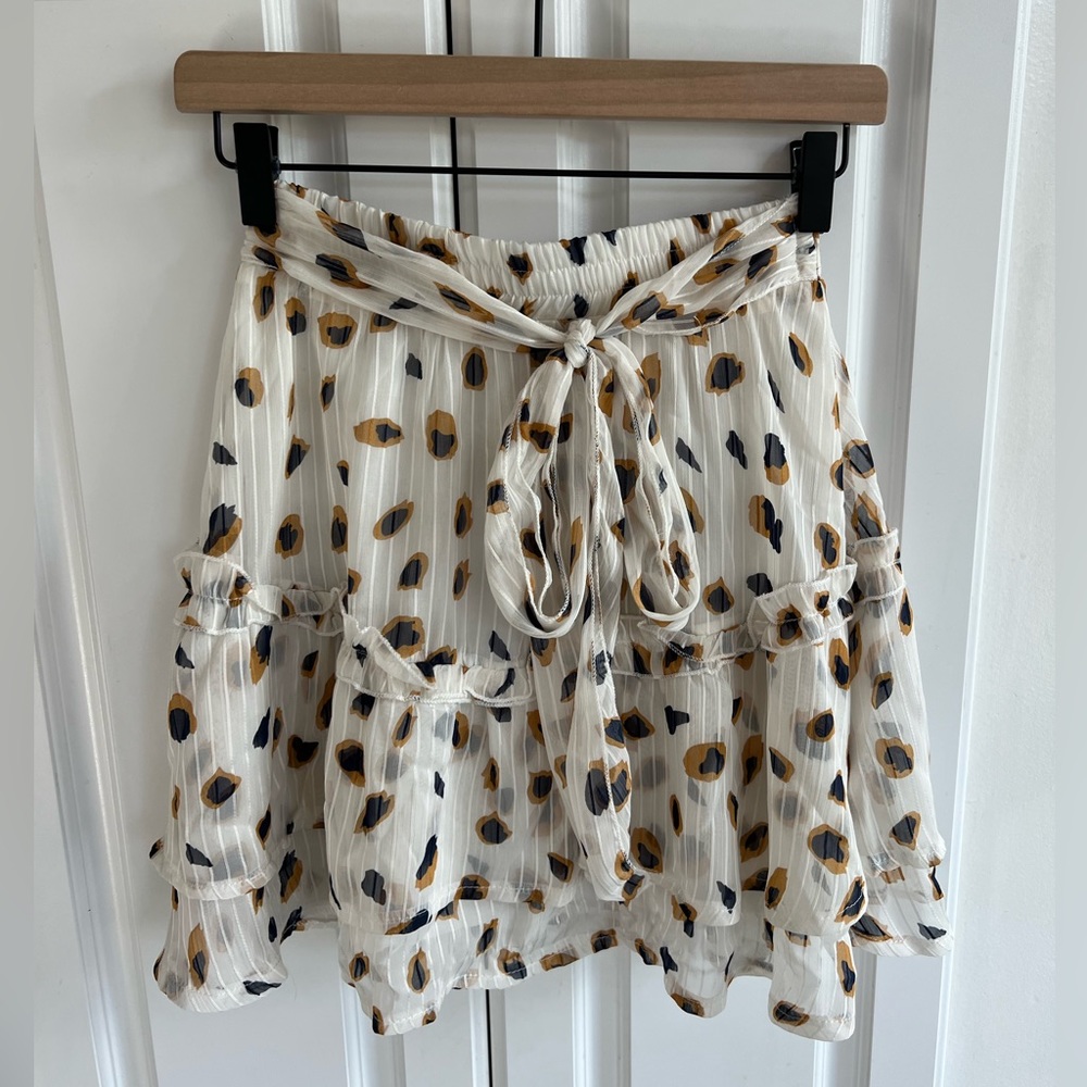 Princess Polly Worton Mini Skirt White Size 2